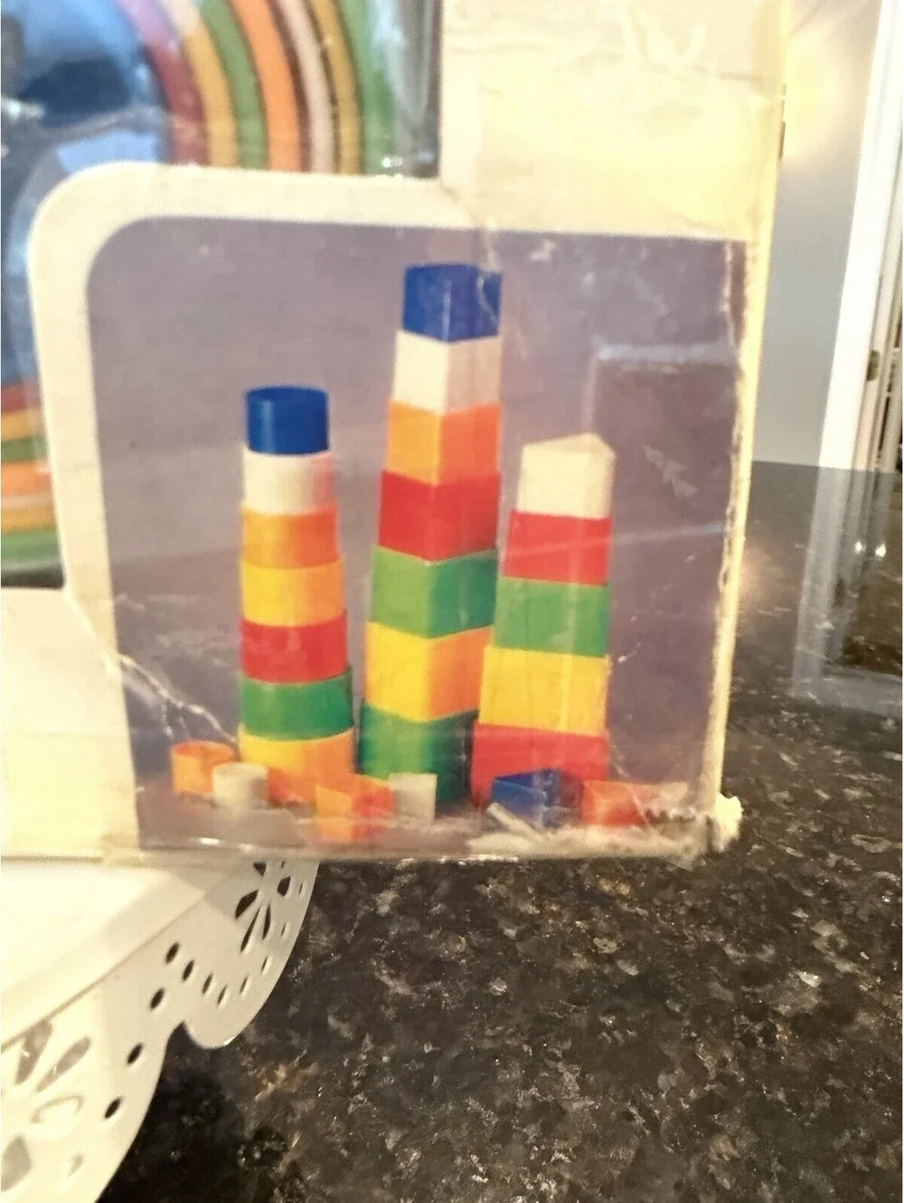 Vintage 1985 MARTY TOY  Set of 3 Plastic Stackables/Nesting Non Toxic NEW!